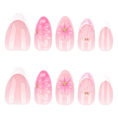 Überragende Nagelkunst mit luxuriösen Blüten- und Muschel-Designs Brehn