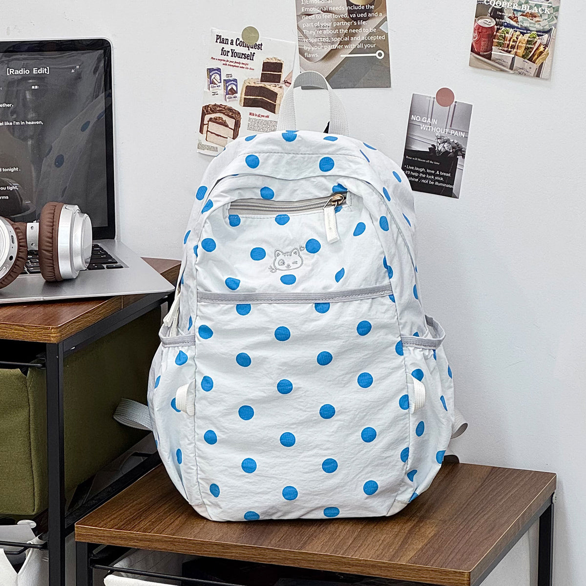 Stylische gepunktete Freizeit-Rucksack Brehn 1791205343