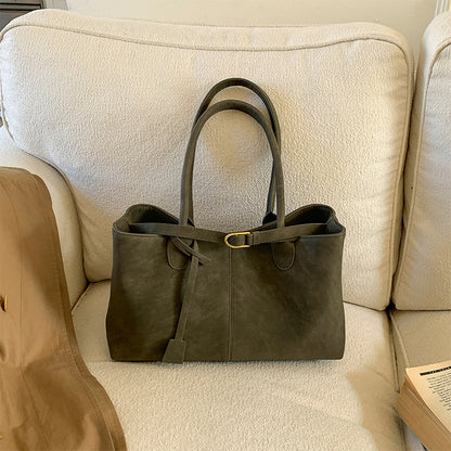 Klassische Leder Tote Bag