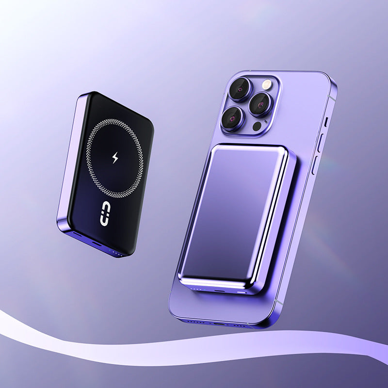 Tragbare Magnet-Powerbank mit Induktiver Schnellladefunktion Brehn