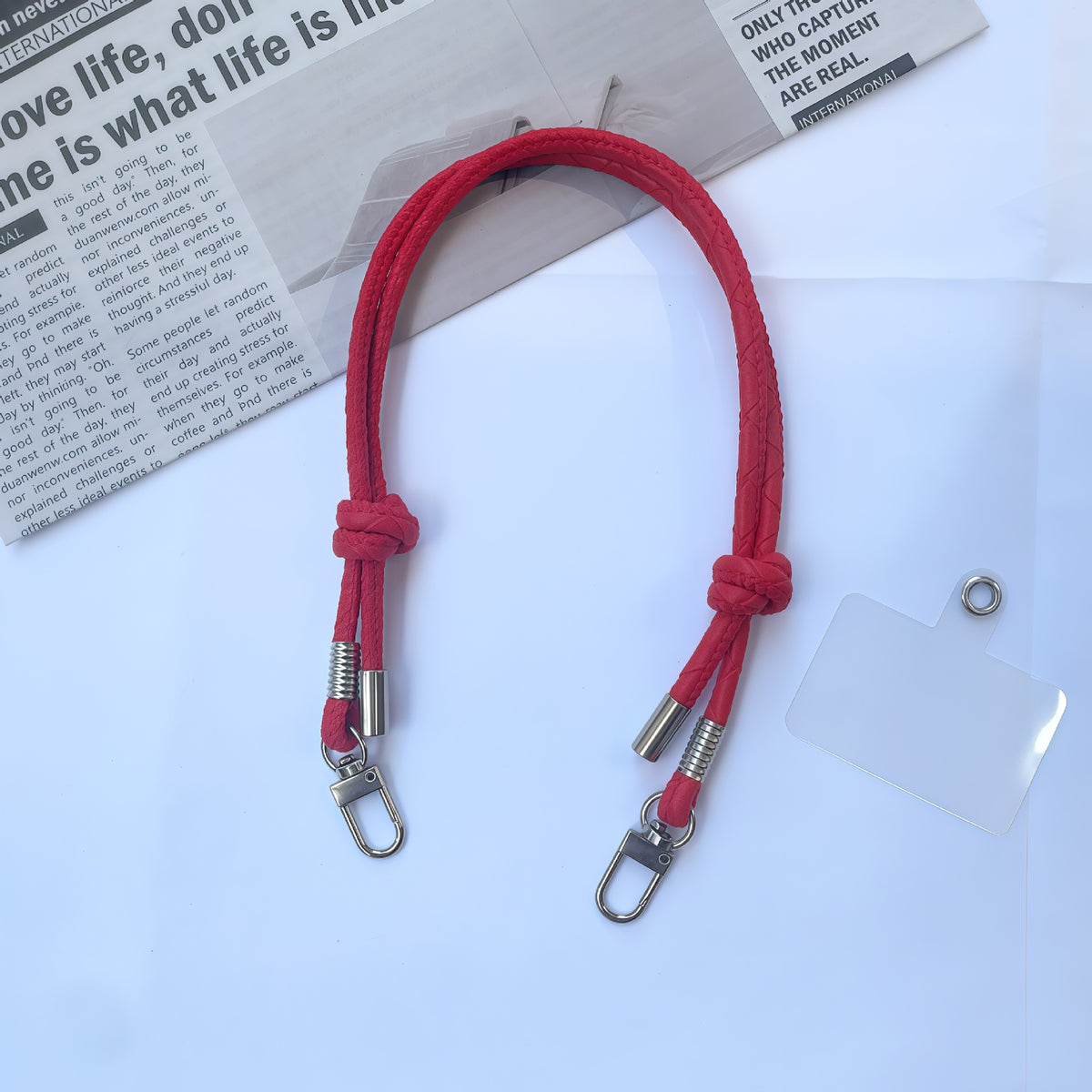 Premium geflochtener Lanyard mit ID-Halter Brehn