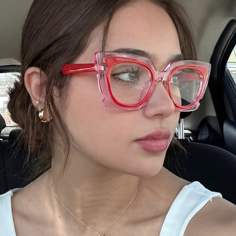 Damen oversized Sonnenbrille mit extravagantem Rahmen und UV-Schutz Brehn