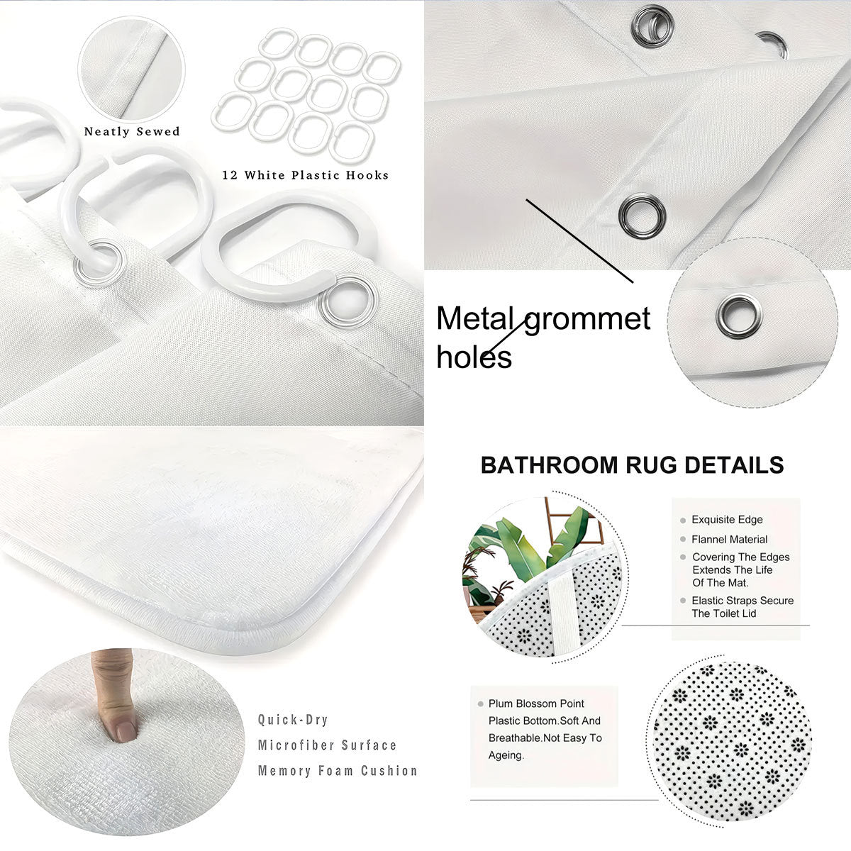 Digital Bow Pattern Badezimmer Dekor Set Brehn