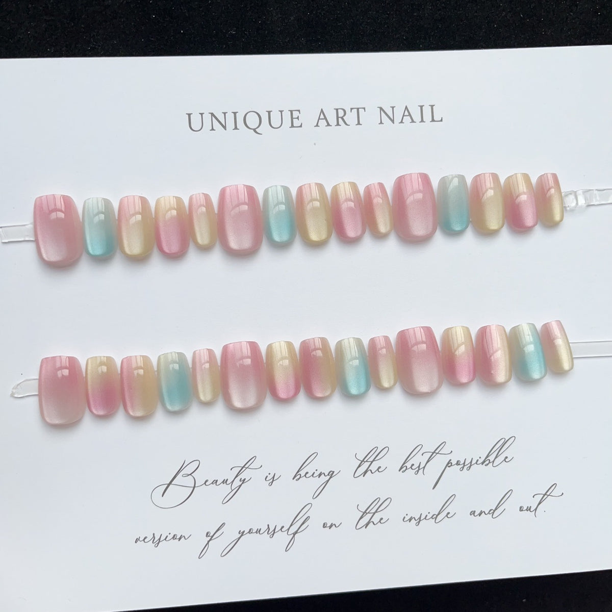 Ombre Gradient Press-On Nail Set Brehn