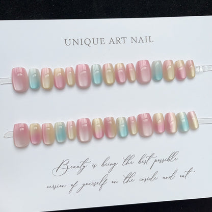 Ombre Gradient Press-On Nail Set Brehn