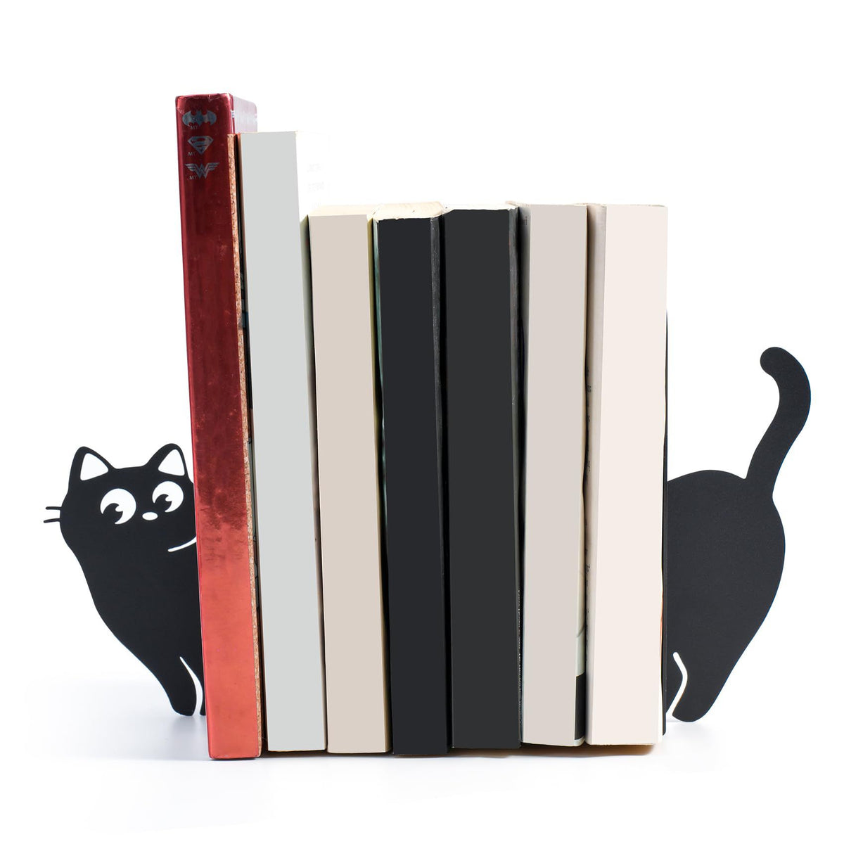 Katzenförmiges Buchstützen-Set