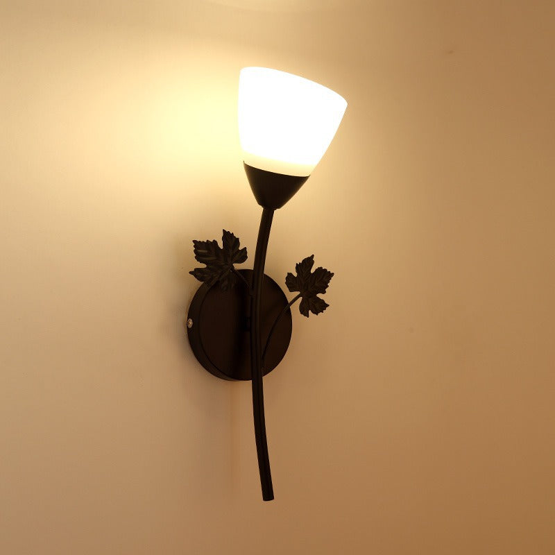 Dekorative Blatt Wandlampe