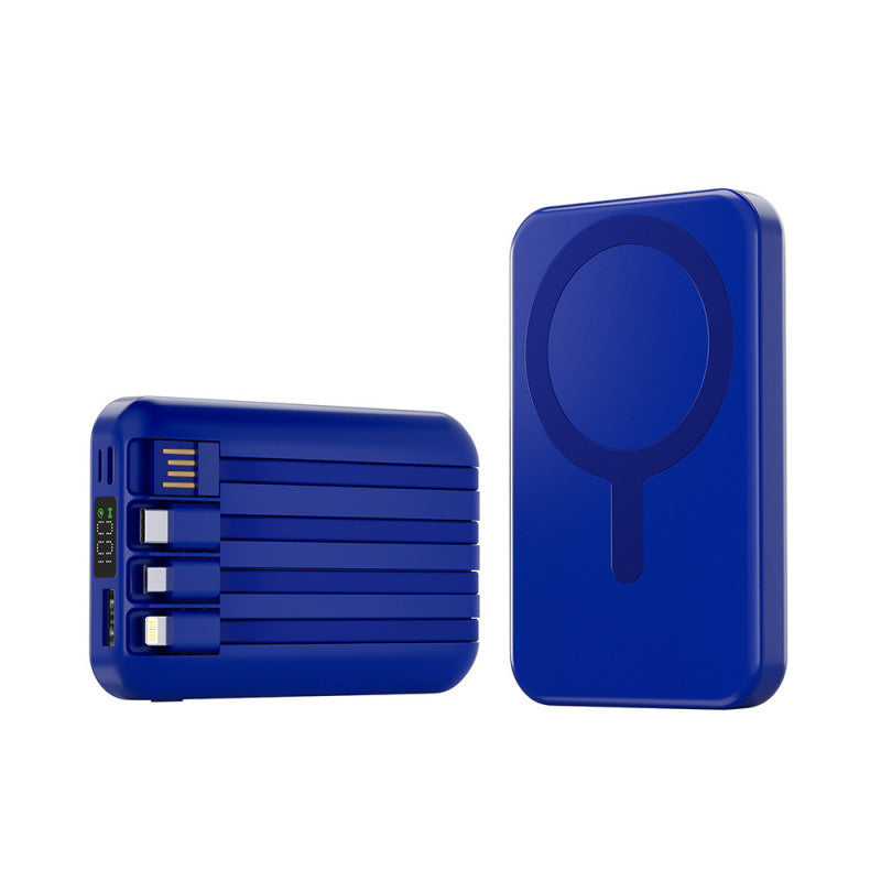 Tragbare Powerbank mit integriertem Kabellautsprecher und Schnellladefunktion Brehn