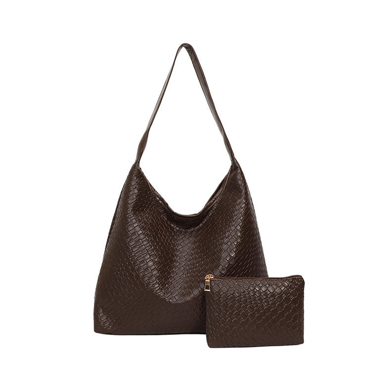 Elegante strukturiert Leder Hobo Handtasche Brehn