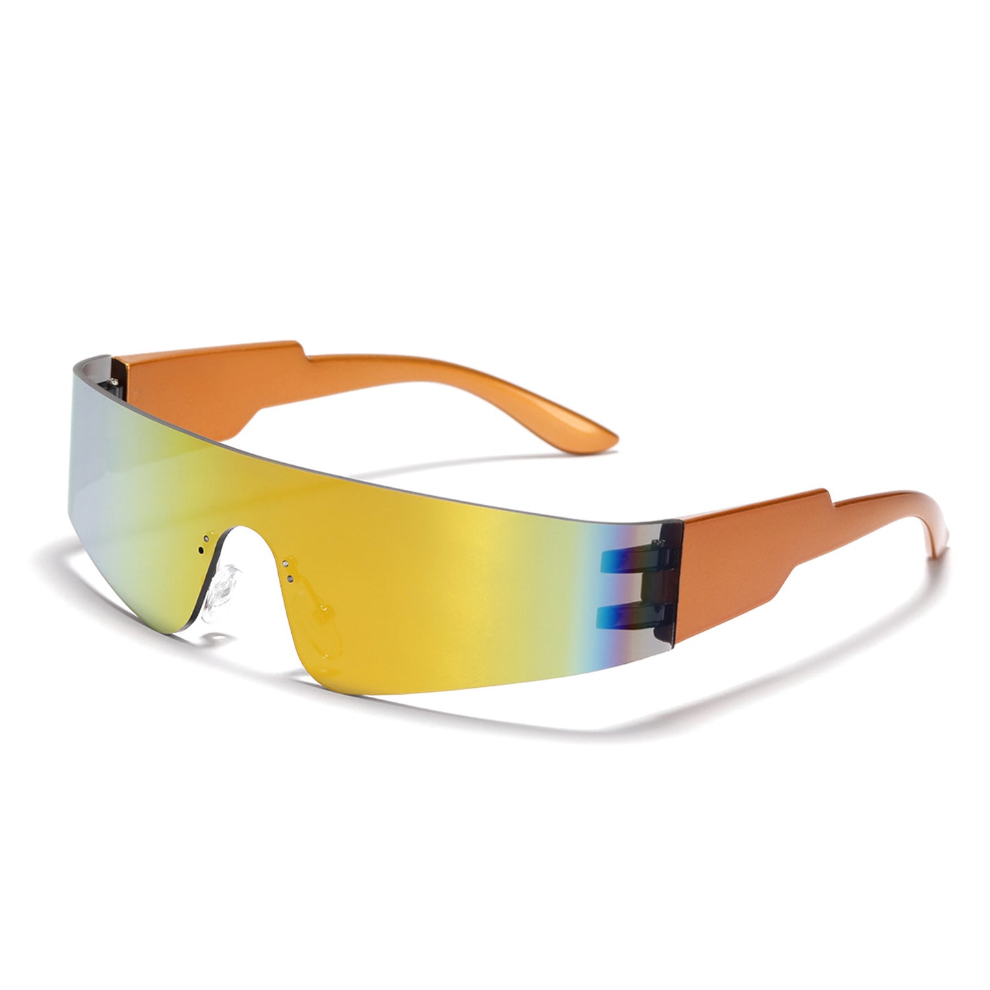 Damen futuristische Sport-Sonnenbrille mit optimalem UV-Schutz Brehn