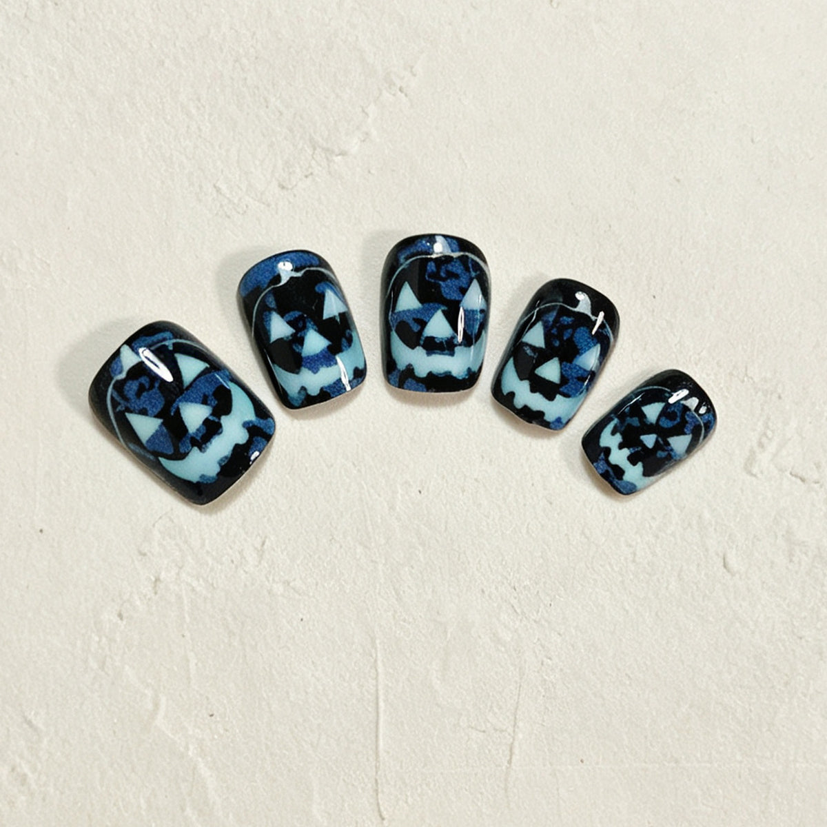 Halloween Leuchten-im-Dunkeln Press-On Nagelkunst Brehn