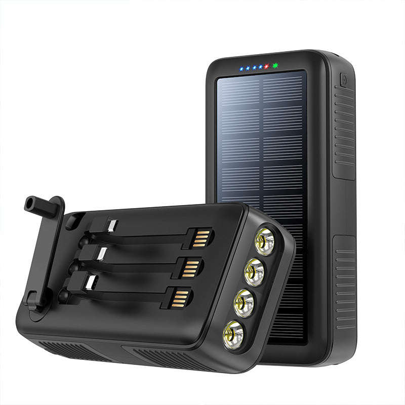 Solar Powerbank mit Multifunktionalen LED-Leuchten Brehn
