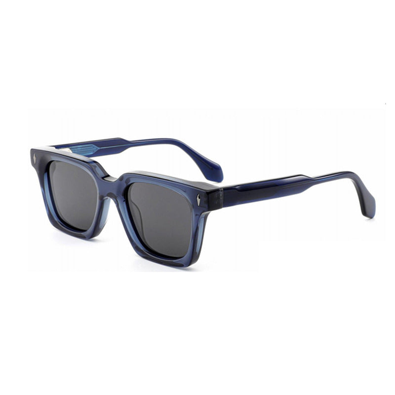 Damen klassische quadratische Sonnenbrille mit robustem Rahmen und UV-Schutz Brehn