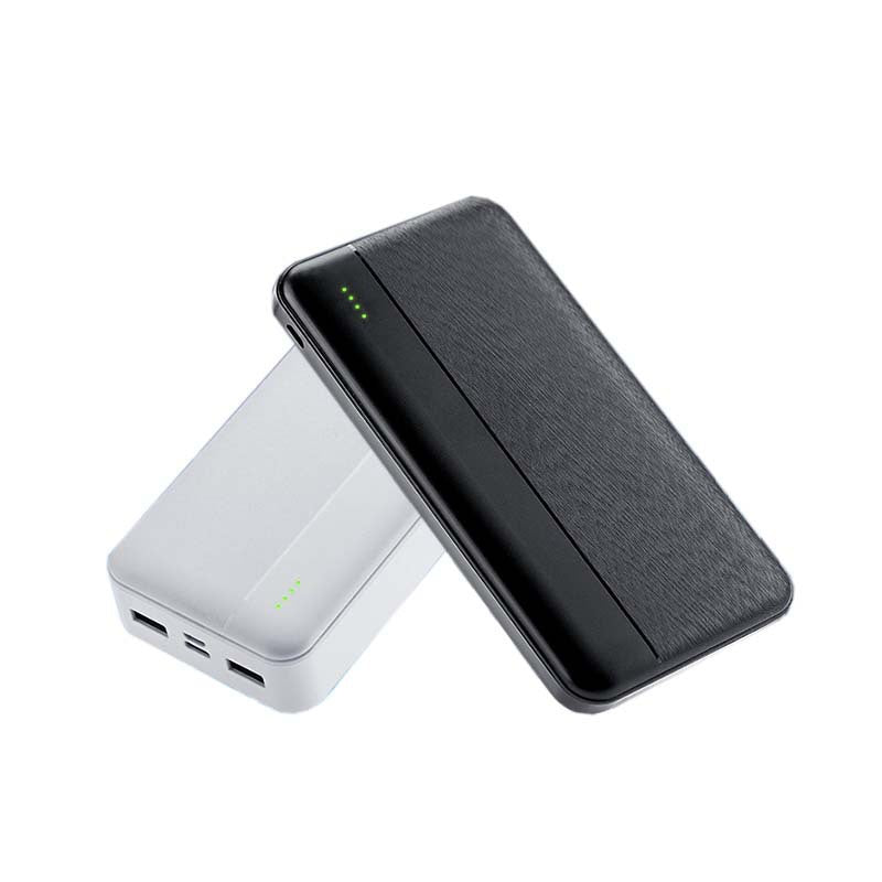 Tragbare Powerbank mit hochwertiger Oberflächenstruktur und Schnellladefunktion Brehn