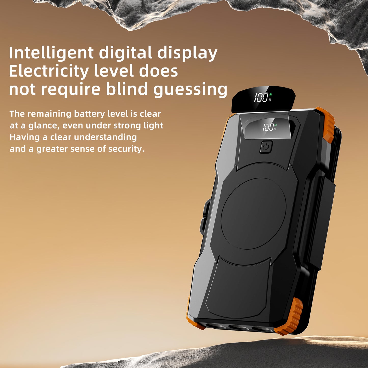 Hochleistungs-Solar-Powerbank mit Integrierter LED-Beleuchtung Brehn