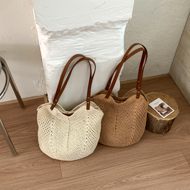 Handgefertigte Strohtasche Brehn