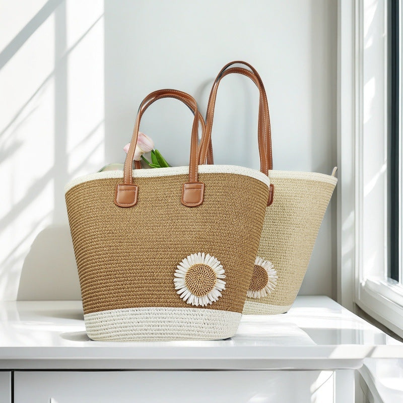 Strandtasche mit Floralen Akzenten Brehn