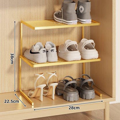 Kompakte Doppel-Schicht Verstellbare Schuhregal Erhöher für Schrank und Kleiderschrank