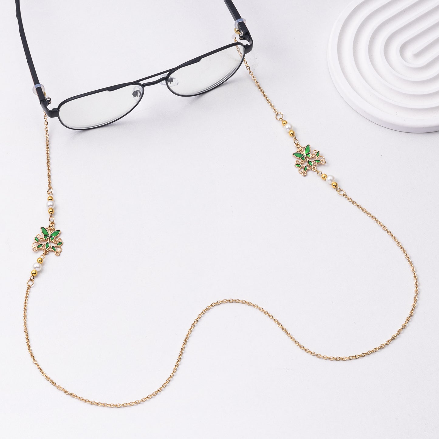Blumen Design Brillen Kette Brehn