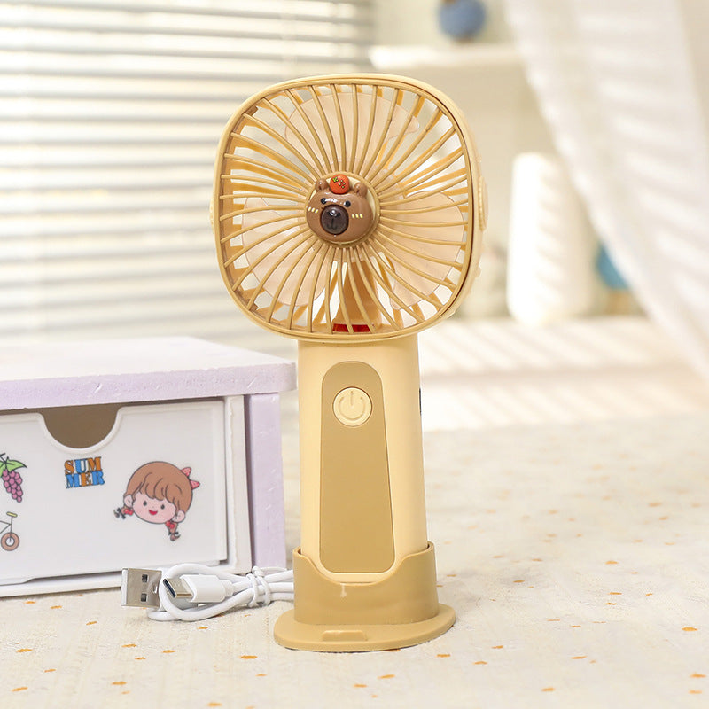 Frauen tragbarer USB-Handventilator im niedlichen Tierdesign Brehn