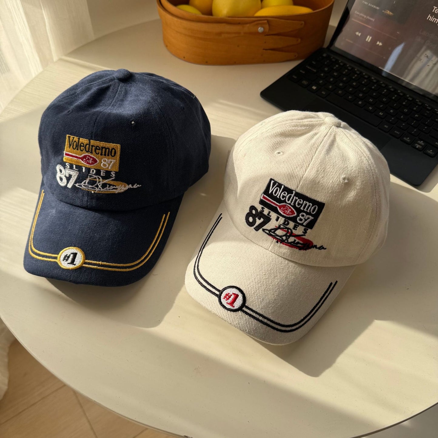 Herren Vintage-inspirierte bestickte Baseballmütze Brehn 1783922647