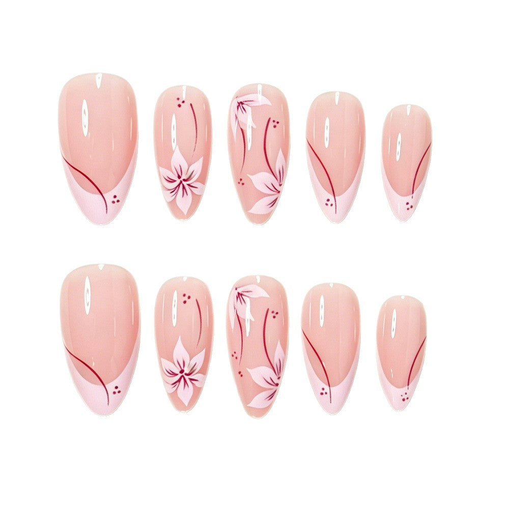 Künstlerische florale Nagelspitzen Brehn