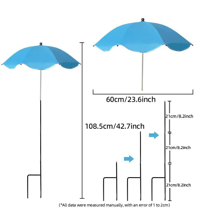Damen Sonnenschutzschirm mit flexiblem Stativ Brehn