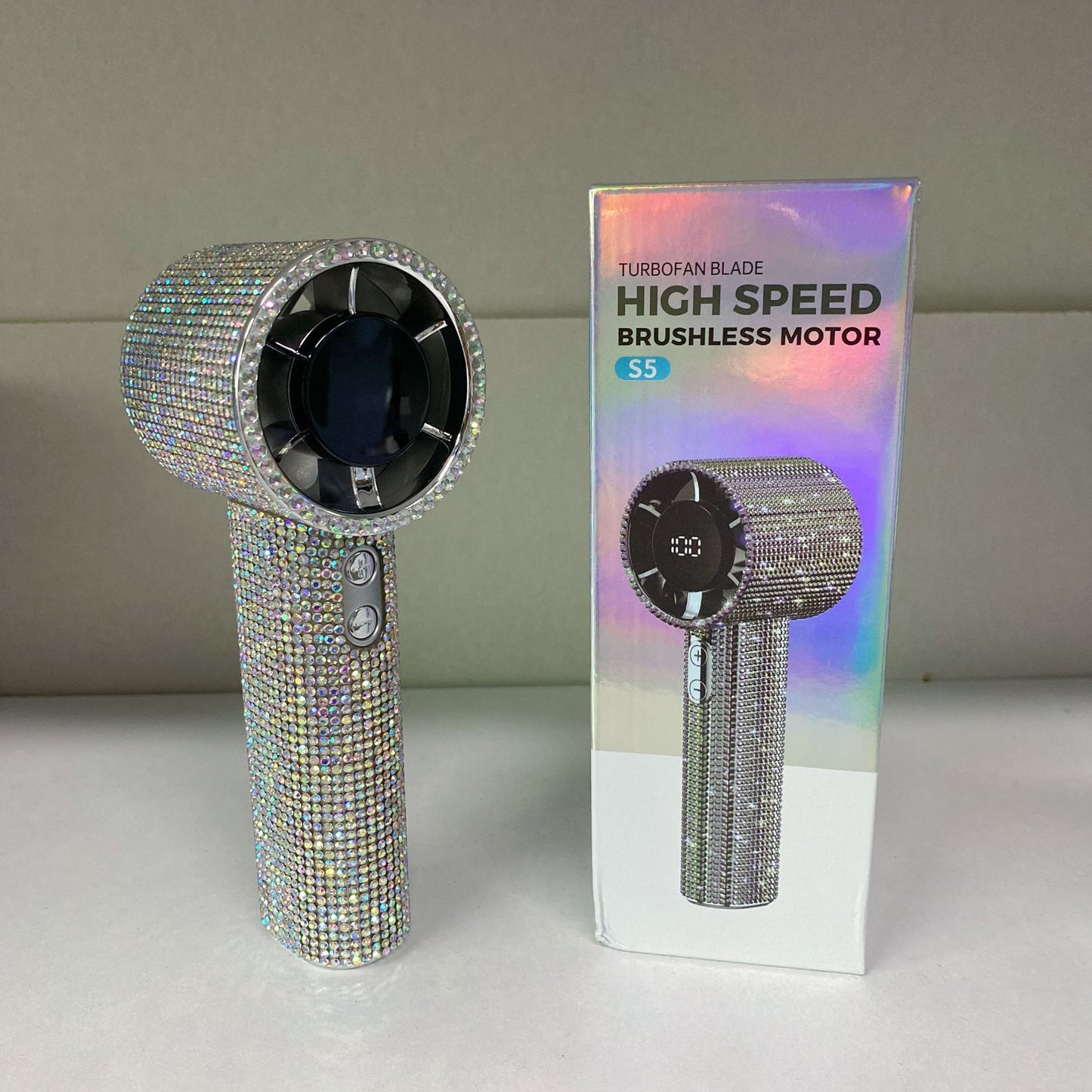 Damen Hochleistungs-Handheld-Fön mit brillanten Akzenten Brehn