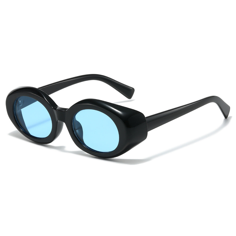 Oversized geometrische Sonnenbrille mit dicken Rahmen Brehn