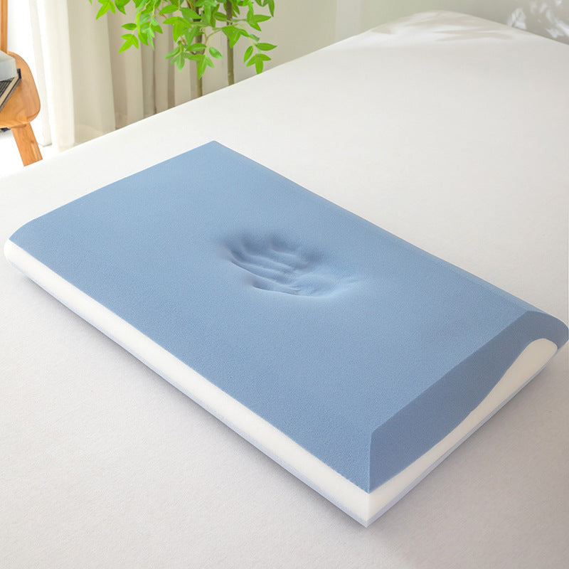 kontur memory foam ergonomisches zervikal-kissen mit atmungsaktivem kühlendem gestricktem bezug und abnehmbarem waschbarem kissenbezug Brehn