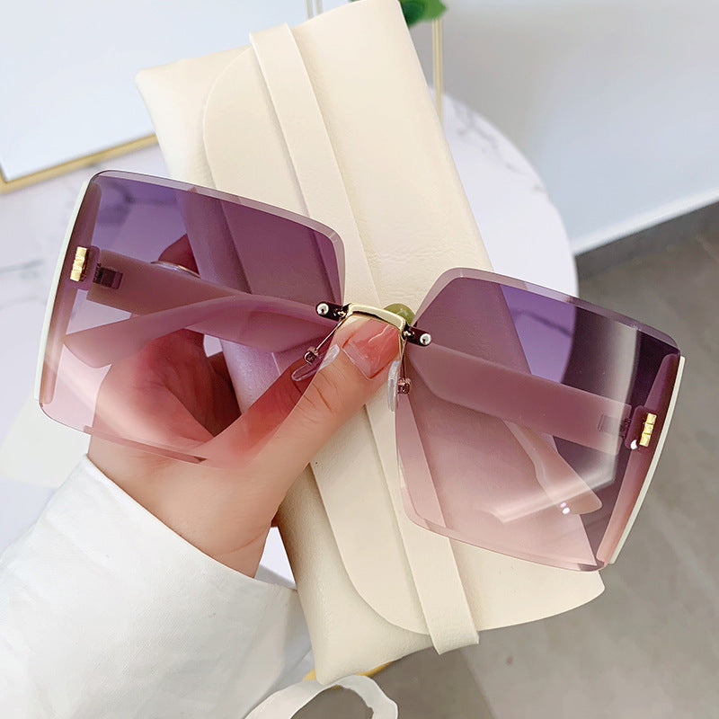 Damen oversized quadratische Sonnenbrille mit uv-schutz Brehn