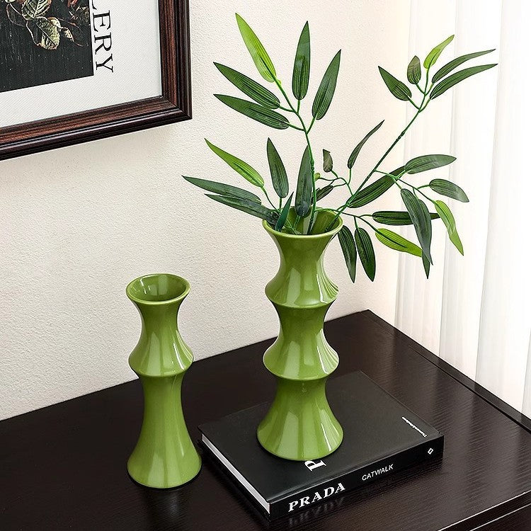 Zeitgenössische Bambus-Style Vase