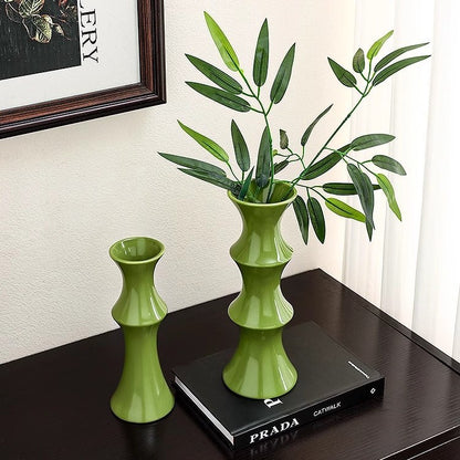 Zeitgenössische Bambus-Style Vase