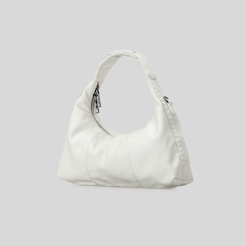 Geflochtene Handheld-Ledertasche