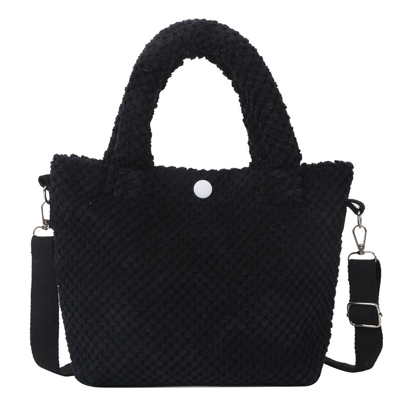 Stylische weiche Stoffhandtasche