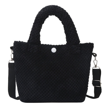 Stylische weiche Stoffhandtasche