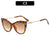 Elegante Cat-Eye-Sonnenbrillen mit luxuriösen goldenen Akzenten