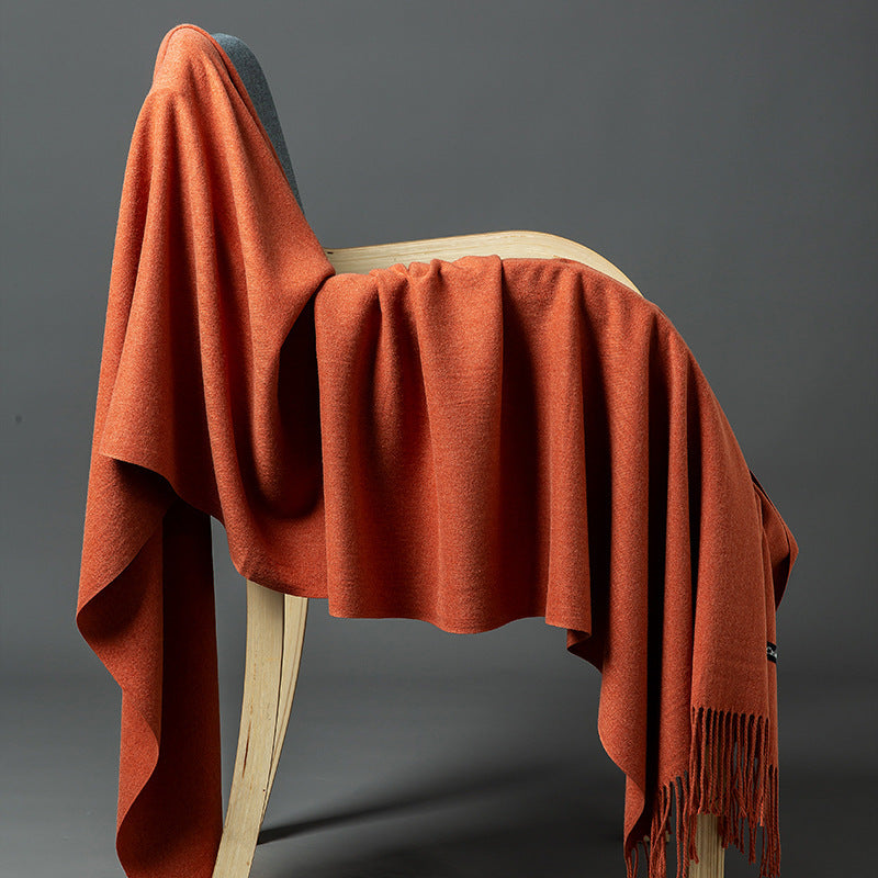 Luxuriöse Cashmere-Mischung Wurfdecke