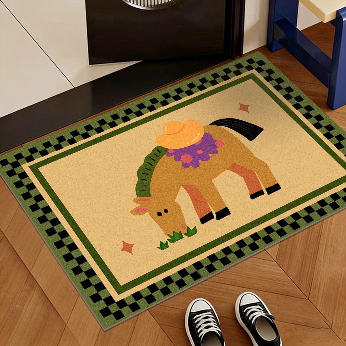 Dekorative Pony-Themen Eingangsmatte