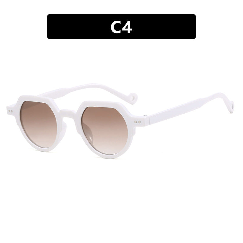 Damen geometrische Sonnenbrille mit schützendem UV-Filter und robustem Rahmen Brehn