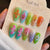 Künstlerisches Floral-Verzierte Press-On Nagelset Brehn