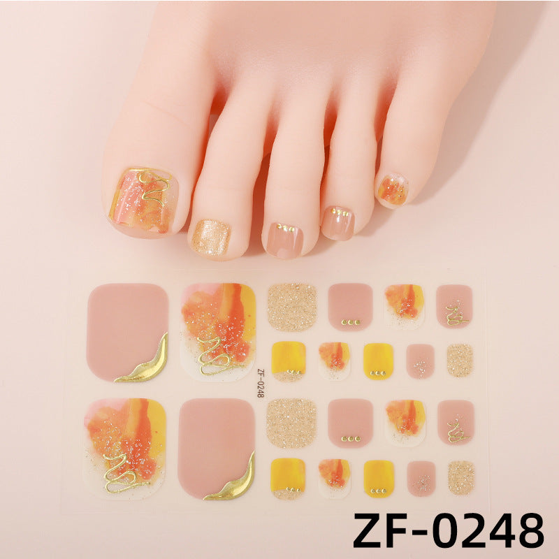 Gradient-Nagelkunst-Sticker