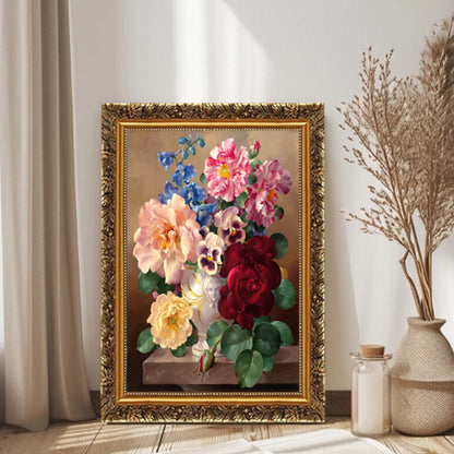 Vintage Blumen Kunstwerk