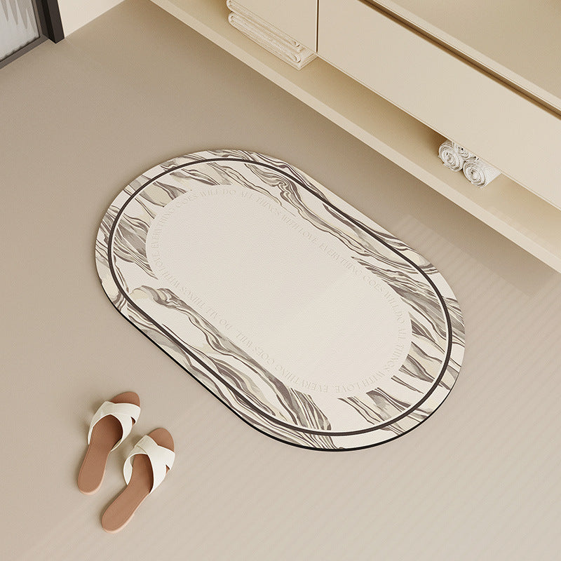 Rutschfeste abstrakte Design-Badmatte Brehn