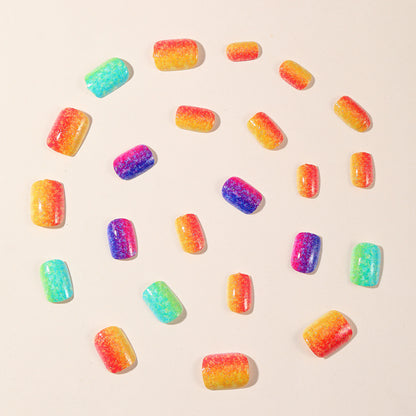 Funkelnder Gradient Glitzer Nagelkunst Erweiterungen Brehn