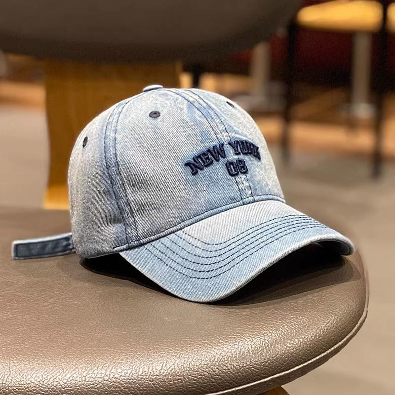 Damen Vintage Denim Baseball Cap Brehn