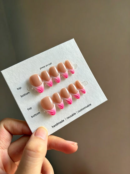 Anpassbares Handgefertigtes Press-On Nail Set