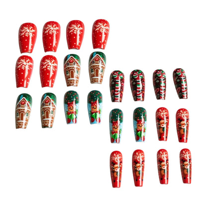 Festliches Weihnachts-Nagelkunst-Design-Kit
