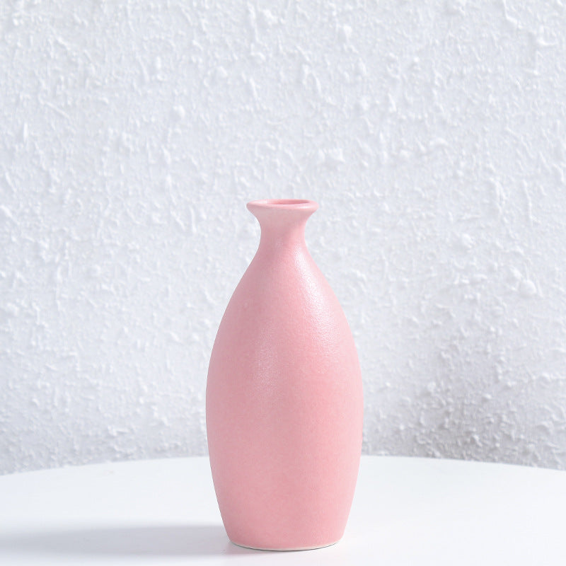 Minimalistischer Texturierter Keramik Blumen Vase Brehn
