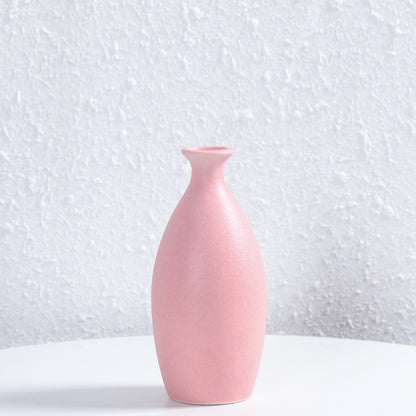 Minimalistischer Texturierter Keramik Blumen Vase Brehn